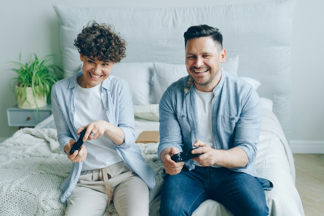 Young German adults using smartphones and streaming devices at home
