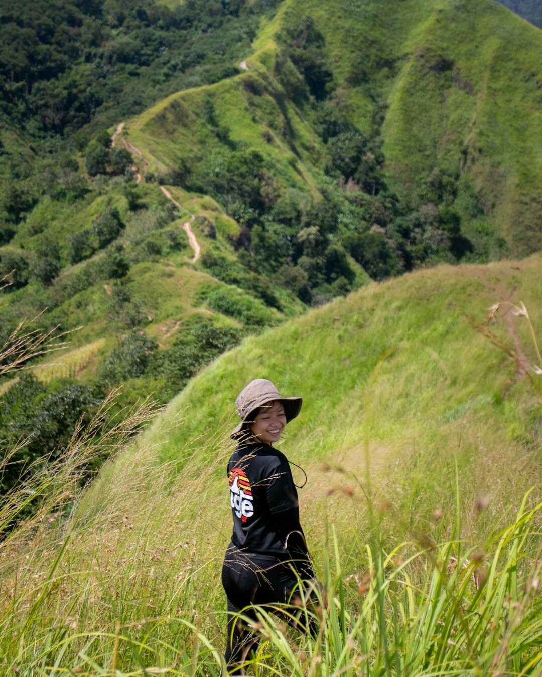 celebrity hiking in nature