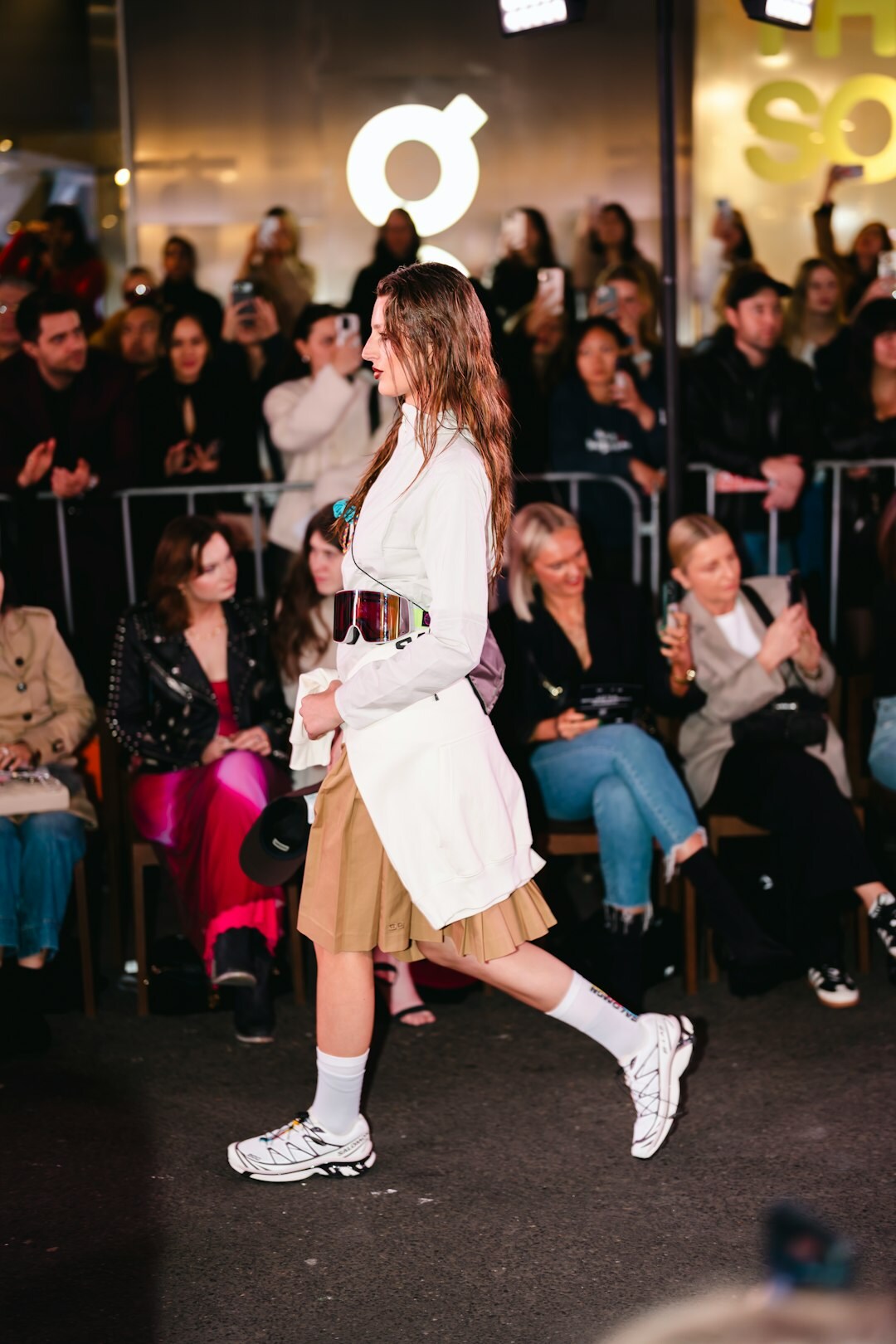 celebrity on runway