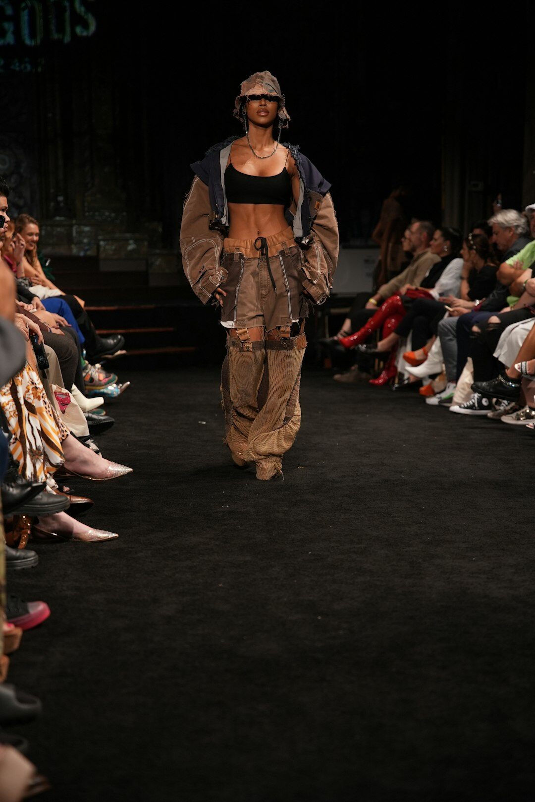 celebrity on runway